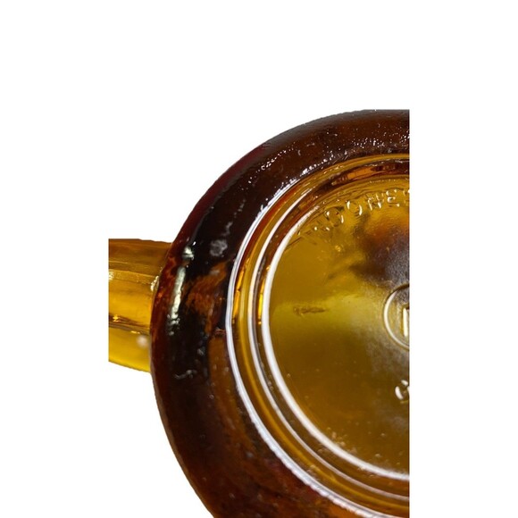 RARE Vintage Amber Rose Glass Mugs Set 2 Indonesia Pasari Liva GB-1199 Gift Box - Picture 5 of 16